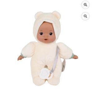10-inch Snuggly Baby Doll with Pacifier, Ivory Outfit